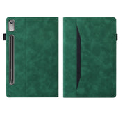 For Lenovo Tab P12 12.7 Splicing Shockproof Leather Tablet Case(Green)