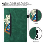 For Lenovo Tab P12 12.7 Splicing Shockproof Leather Tablet Case(Green)