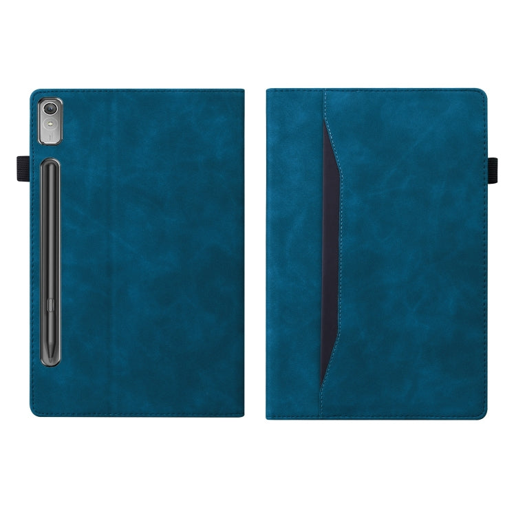 For Lenovo Tab P12 12.7 Splicing Shockproof Leather Tablet Case(Blue)