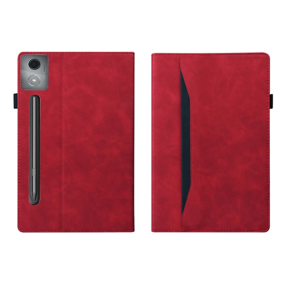 For Lenovo Xiaoxin Pad Pro 12.7 Splicing Shockproof Leather Tablet Case(Red)