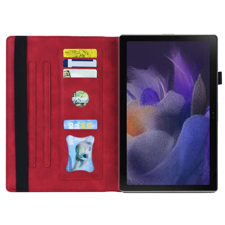 For Lenovo Xiaoxin Pad Pro 12.7 Splicing Shockproof Leather Tablet Case(Red)