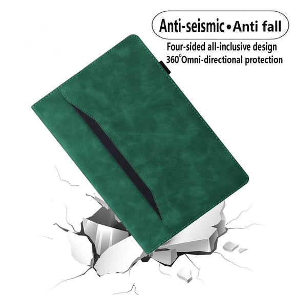 For Lenovo Xiaoxin Pad Pro 12.7 Splicing Shockproof Leather Tablet Case(Green)