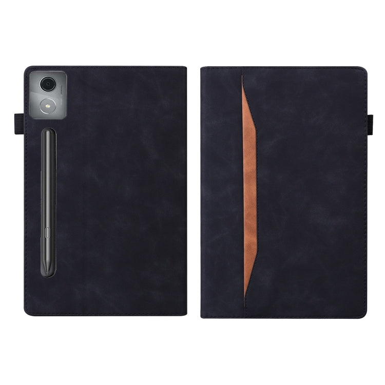 For Lenovo Xiaoxin Pad Pro 12.7 Splicing Shockproof Leather Tablet Case(Black)