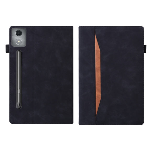 For Lenovo Xiaoxin Pad Pro 12.7 Splicing Shockproof Leather Tablet Case(Black)
