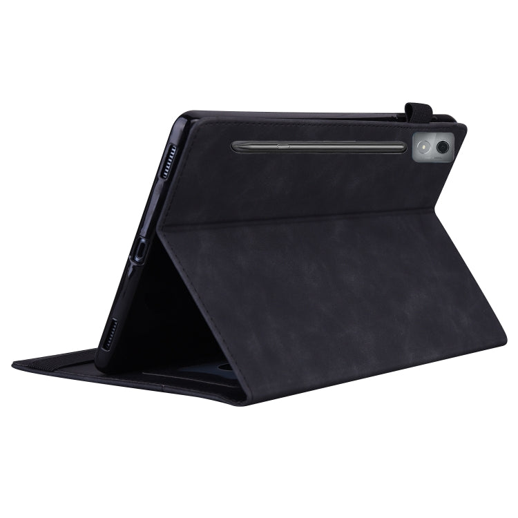 For Lenovo Xiaoxin Pad Pro 12.7 Splicing Shockproof Leather Tablet Case(Black)