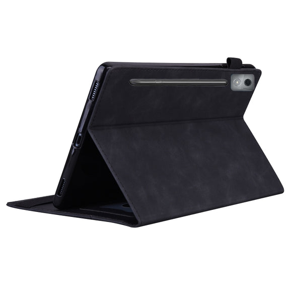 For Lenovo Xiaoxin Pad Pro 12.7 Splicing Shockproof Leather Tablet Case(Black)