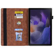For Lenovo Xiaoxin Pad Pro 12.7 Splicing Shockproof Leather Tablet Case(Brown)