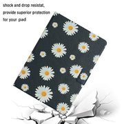 For Samsung Galaxy Tab A9+ Flower Pattern Horizontal Flip PU Tablet Case with Sleep / Wake-up Function(Small Daisies)