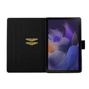 For Samsung Galaxy Tab A9 Flower Pattern Horizontal Flip PU Tablet Case with Sleep / Wake-up Function(Small Floral)