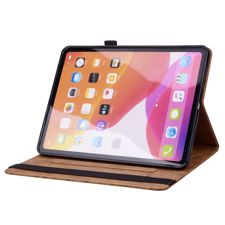 For Lenovo Tab M11 / Xiaoxin Pad 11 2024 Calf Texture Embossed Leather Tablet Case(Brown)
