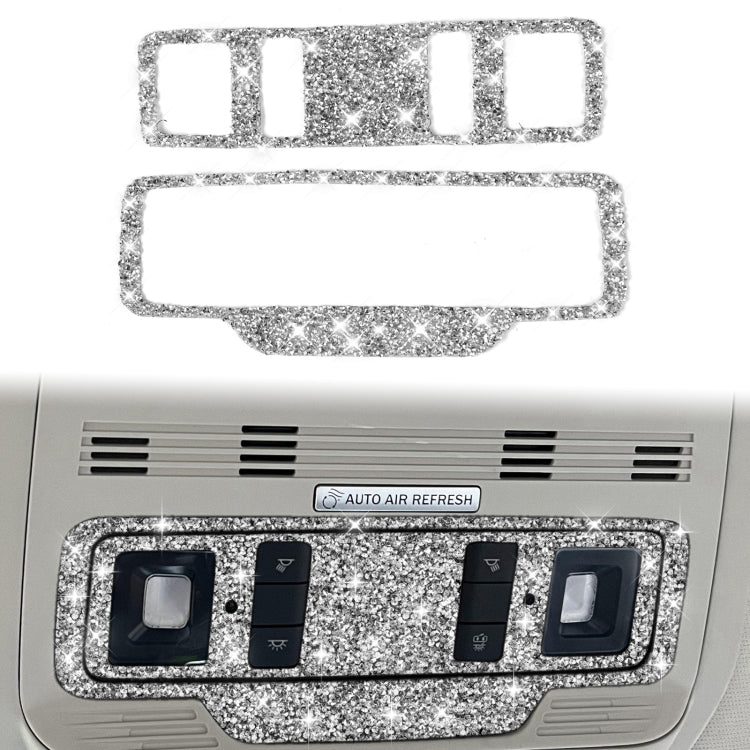 For Ford Mustang Mach E 2021 Car Reading Light Button Diamond Decorative Sticker
