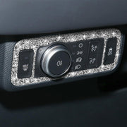 For Ford Mustang Mach E 2021 Car Headlight Switch Panel Diamond Decorative Sticker