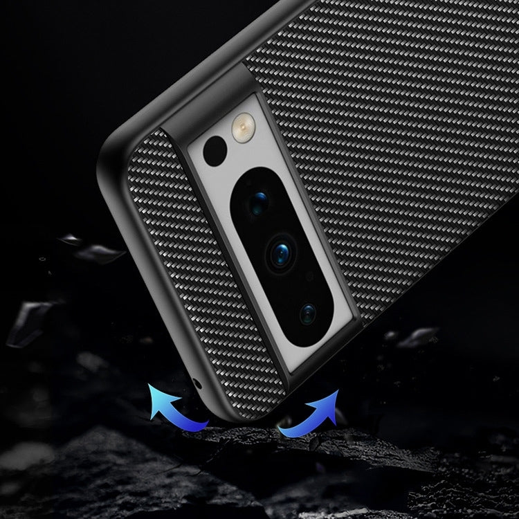 For Google Pixel 9 Ultra-thin Carbon Fiber Texture Printing Phone Case(Black)