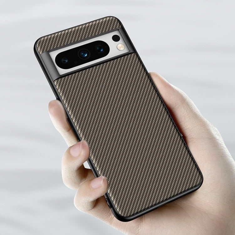 For Google Pixel 9 Ultra-thin Carbon Fiber Texture Printing Phone Case(Black Red)