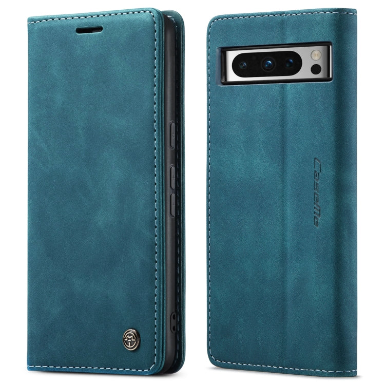 For Google Pixel 8 Pro CaseMe 013 Multifunctional Horizontal Flip Leather Phone Case(Blue)