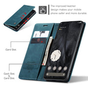 For Google Pixel 8 Pro CaseMe 013 Multifunctional Horizontal Flip Leather Phone Case(Blue)