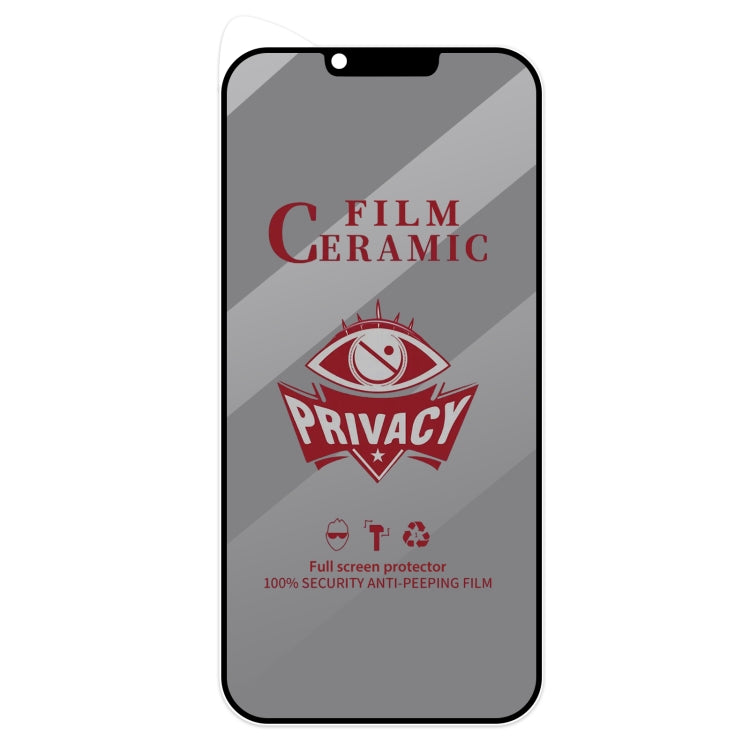 For iPhone 13 Pro Max / 14 Plus Full Coverage HD Privacy Ceramic Film