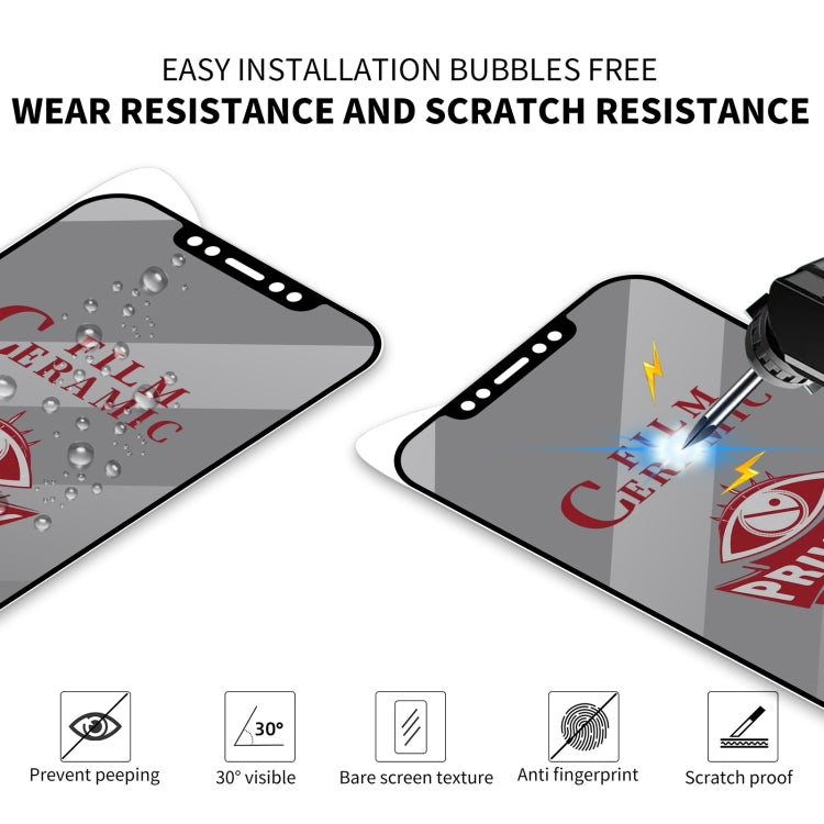 For iPhone 16 Plus Full Coverage HD Privacy Ceramic Film