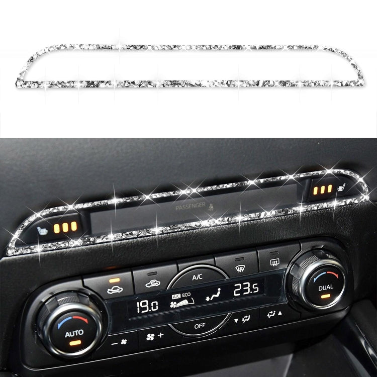 For Mazda CX-5 2017-2018 Car Center Control Panel Diamond Decorative Stickerr,Left and Right Drive Universal