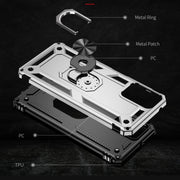 For Motorola Moto G Power 5G 2024 Shockproof TPU + PC Phone Case with Holder(Silver)