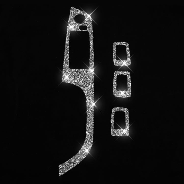 For BMW 3 Series E90 / 320i / 325i 2005-2012 Car Window Lift Panel 35.8cm Diamond Decorative Sticker, Left Drive