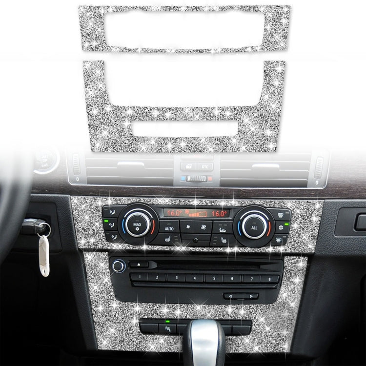 For BMW 3 Series E90 / E92 2005-2012 Car Aircondition CD Control Panel Premium Diamond Decorative Sticker