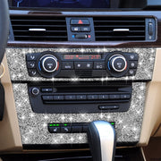 For BMW 3 Series E90 / E92 2005-2012 Car Aircondition CD Control Panel Premium Diamond Decorative Sticker