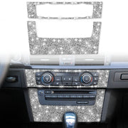 For BMW 3 Series E90 / E92 2005-2012 Car Aircondition CD Control Panel Premium Diamond Decorative Sticker