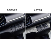 For Honda Civic 2016-2019 Car Headlight Switch Panel Diamond Decorative Sticker, Right-hand Drive