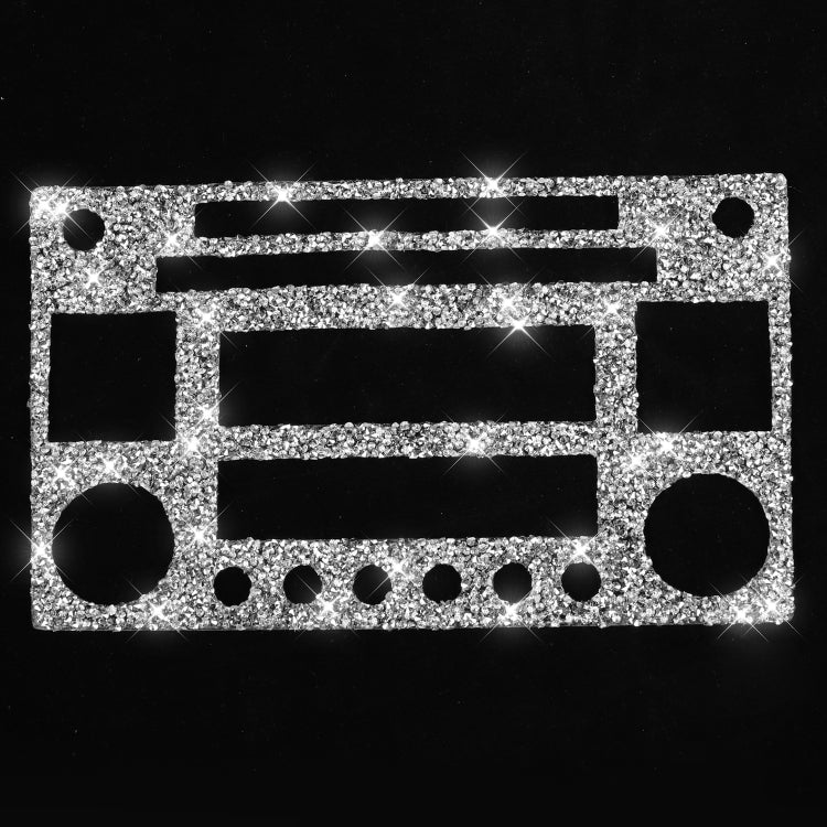 For Nissan 350Z 2003-2009 Car CD Radio Play Panel Diamond Decorative Sticker,Left and Right Drive Universal