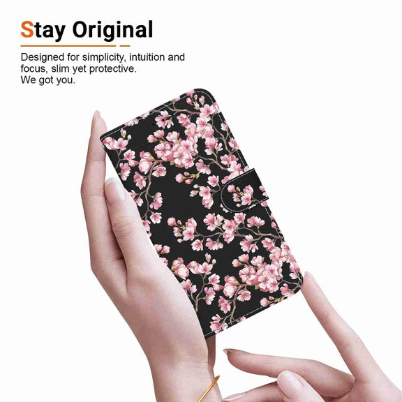 For Xiaomi 13 Lite / Civi 2 Crystal Texture Colored Drawing Leather Phone Case(Plum Bossom)