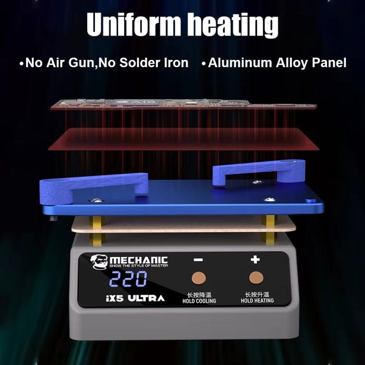 Mechanical IX5 Ultra Universal Preheating Platform for Motherboard Repair, Plug:EU