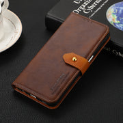For Google Pixel 9 Pro KHAZNEH Dual-color Cowhide Texture Flip Leather Phone Case(Brown)