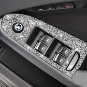 For Audi A4 / A5 / Q5 Car Door Lift Control Panel Diamond Decoration Sticker, Right Drive High Configured