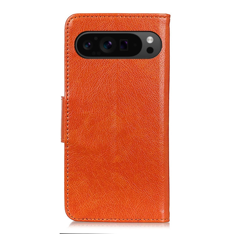 For Google Pixel 9 Pro Nappa Texture Horizontal Flip Leather Phone Case(Orange)