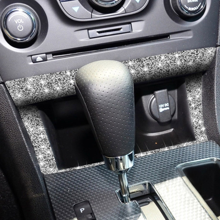 For Dodge Charger 2011-2014 Car Storage Box Frame Diamond Decorative Sticker, Left-hand Drive