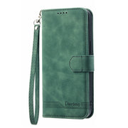 For iPhone 16e Dierfeng Dream Line TPU + PU Leather Phone Case(Green)
