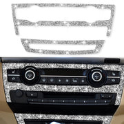For BMW X5 E70 2008-2013 / X6 E71 2009-2014 Car Air Conditioner Set Diamond Decoration Sticker, Left and Right Drive