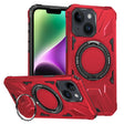 For iPhone 14/13 MagSafe Magnetic Shockproof Phone Case with Ring Holder(Red) - iPhone 14 Cases by PMC TechLife | Online Shopping South Africa | PMC TechLife
