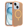 For iPhone 15 Plus Shockproof MagSafe Magnetic Phone Case(Transparent Gold) - iPhone 15 Plus Cases by PMC TechLife | Online Shopping South Africa | PMC TechLife