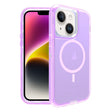 For iPhone 14 Plus Shockproof MagSafe Magnetic Phone Case(Transparent Purple) - iPhone 14 Plus Cases by PMC TechLife | Online Shopping South Africa | PMC TechLife