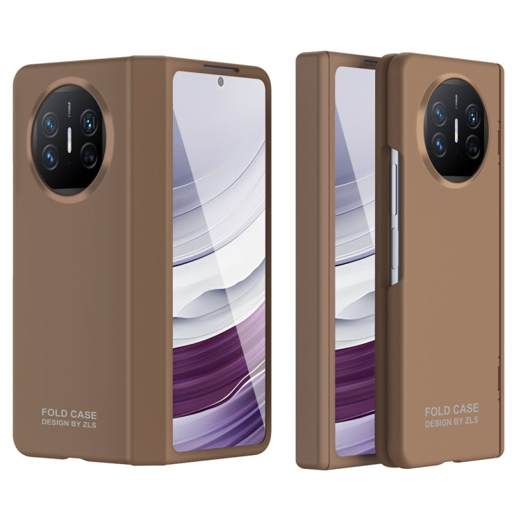 For Huawei Mate X5 Extraordinary Series Hinged Folding Full Phone Case(Coffee)