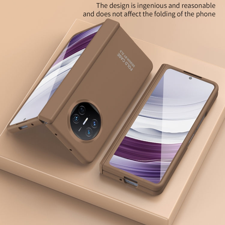 For Huawei Mate X5 Extraordinary Series Hinged Folding Full Phone Case(Coffee)
