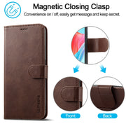 For OPPO Reno8 T 4G LC.IMEEKE Calf Texture Horizontal Flip Leather Case(Brown)
