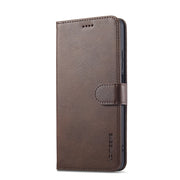 For Realme C55 LC.IMEEKE Calf Texture Horizontal Flip Leather Case(Brown)