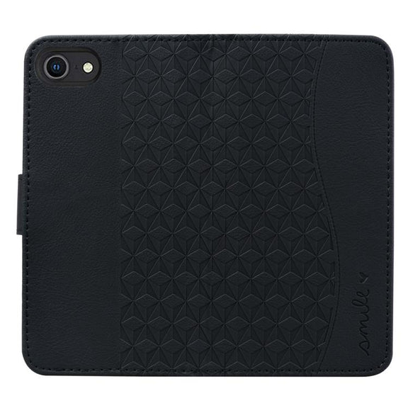 For iPhone 16e Business Diamond Buckle Leather Phone Case with Lanyard(Black)