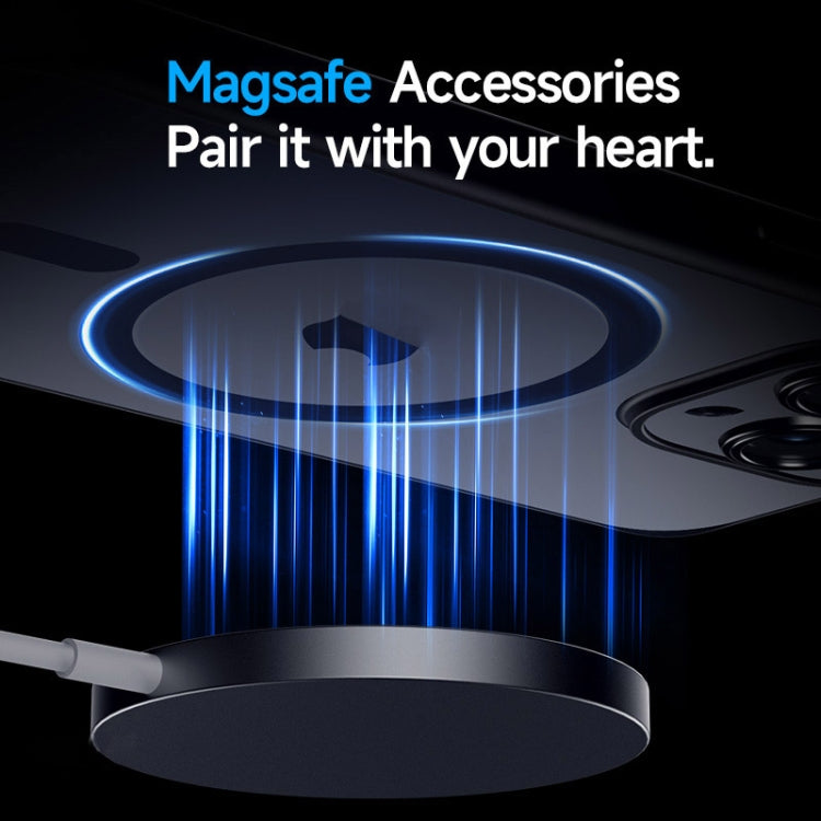 For iPhone 15 Plus SULADA Magsafe Magnetic Matte PC + TPU Phone Case(Titanium Blue)
