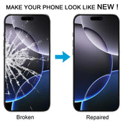 For iPhone 16 Pro Max Front Screen Outer Glass Lens with OCA Optically Clear Adhesive