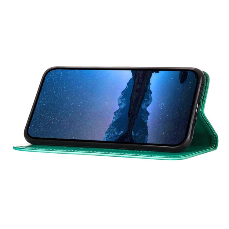 For Huawei Pura 70 Pro Embossed Butterfly Leather Phone Case(Green)
