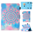 For 10 inch Universal Colored Drawing Stitching Leather Tablet Case(Datura Flowers) - 10 - 11 inch by PMC TechLife | Online Shopping South Africa | PMC TechLife | Buy Now Pay Later Mobicred